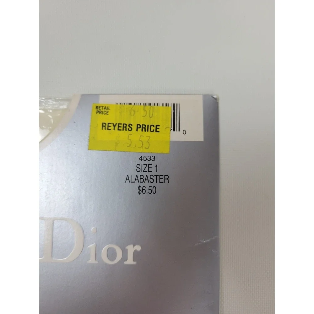 Christian Dior 4533 Diorissimo Ultra Sheer Control Top Panty Hose Alabaster Sz 1